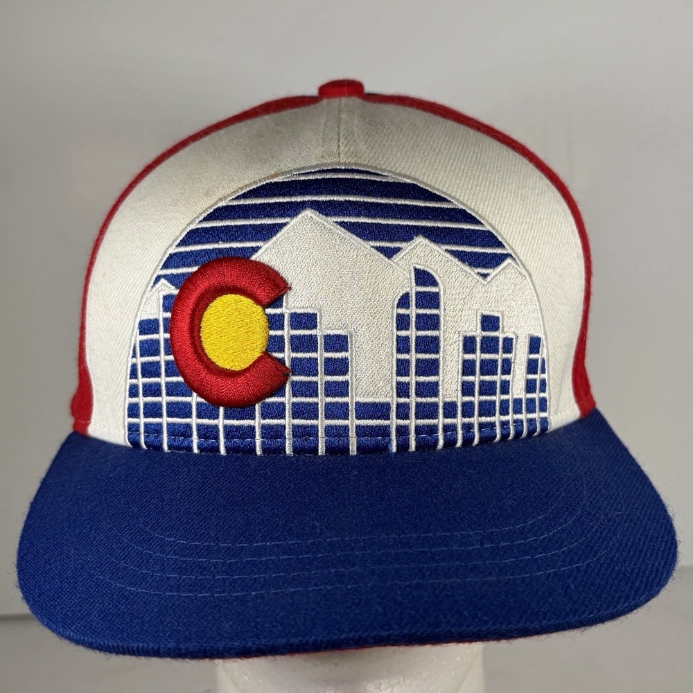 Aksels Colorado State Flag Denver Skyline‎ Colorful Snapback Hat